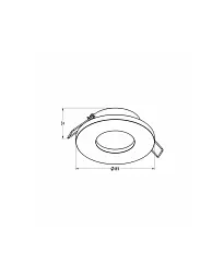 Точковий світильник Zuma Line 5905316608610 Chipa GU10 1x50W IP54 - мініатюра 2