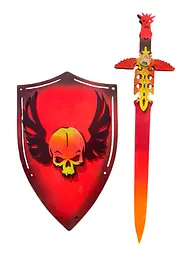 Набір фанерних іграшок Warhammer щит і меч - мініатюра 2