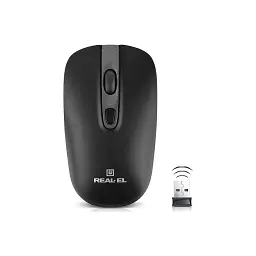 Мишка REAL-EL RM-350W Wireless Black/Gray (EL123200043) - мініатюра 2