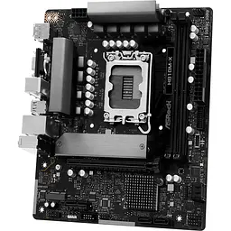 AsRock H810M-X (1851/H810, 2*DDR5, PCIex16, HDMI/DP/VGA, 4xSATA, M.2, 2.5Glan, 7.1ch, mATX) - мініатюра 3