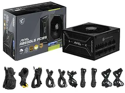 Блок живлення MSI MAG A850GLS 850W ATX 3.1 80+ Gold (MAG A850GLS PCIE5) Black - мініатюра 5