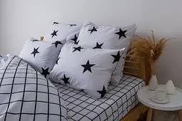Комплект постільної білизни ТЕП Soft dreams Morning Stars євро чорний з білим (2-03859_25302) - мініатюра 5