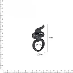 Ерекційне кільце Adrien Lastic Ring-AD.Lingus, 7 см (чорний) - мініатюра 7