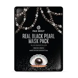 Маска тканинна Pax Moly Real Black Pearl з екстрактом чорної перлини