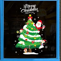Набір новорічних наклейок на вікно Happy New Year 6 13794 60×90 см 1 аркуш
