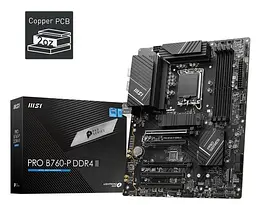 Материнська плата MSI Pro B760-P DDR4 II (PRO B760-P DDR4 II) (Socket 1700, Intel B760, ATX) Б/в - мініатюра 5