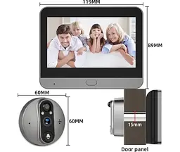 Бездротовий домофон - розумний відеодзвінок TUYA Door Bell Eye RH-PD8A - мініатюра 10
