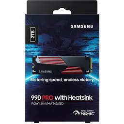 Накопичувач SSD M.2 2280 2TB 990 PRO with Heatsink Samsung (MZ-V9P2T0CW) - мініатюра 8