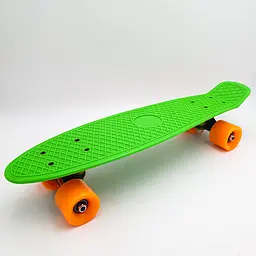 Пенні борд скейт 55х15см до 80кг ABEC 7 матові колеса скейтборд Penny Board Pastel Series салатовий - мініатюра 3
