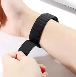 Силіконовий магнітний ремінець Primolux Magnet для смарт-годинника Huawei Watch Fit 3 Black - мініатюра 5