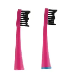 Насадки для звукової електрощітки Black Whitening ІІ Shocking Pink (рожеві) Megasmile 2 шт - мініатюра 2