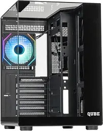 Корпус QUBE AQUARIUM ARGB BLACK AQUARIUM_GBNU3 - мініатюра 4