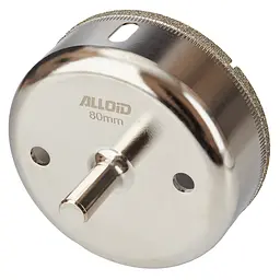 Свердло корончате Alloid Building Tools алмазне по склу та кераміці 80 мм (GS-50080)