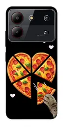Чохол Demsky Pizza Love Cat для ZTE Blade A54 4G