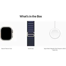Смарт-годинник Apple Watch Ultra 2 49mm Natural Titanium Case with Navy Alpine Loop Small (MXMX3) - мініатюра 4