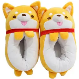 Тапочки Сartoon slippers Японський карлик Сиба Іну помаранчевий 22.035