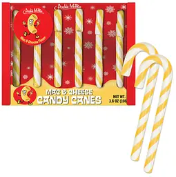 Льодяники-тростини Archie McPhee Mac & Cheese Candy Canes 108г - мініатюра 3
