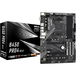 Материнська плата ASRock B450 Pro4 R2.0 Socket AM4 - мініатюра 2