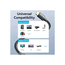 Кабель мультимедійний HDMI M to HDMI M 2.0m 4K60Hz black Vention (ALIBH) - мініатюра 4