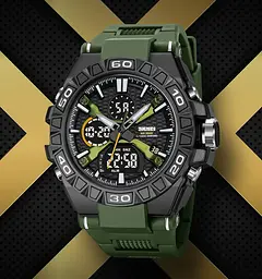 Годинник чоловічий наручний спортивний Skmei 2220 (Зелений) - мініатюра 4