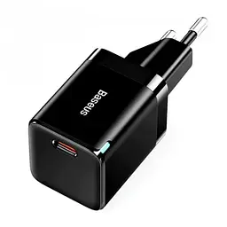 Мережевий зарядний пристрій Baseus GAN3 Fast Charger 1C 30W EU CCGN010101 Black - мініатюра 2