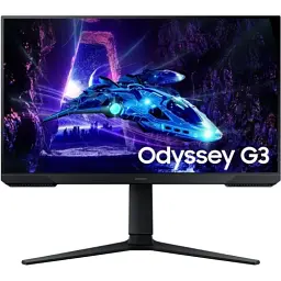 Монітор 24" Samsung Odyssey G3, Black, VA, 1920x1080 (16:9), 1 мс, 180 Гц, 250 кд/м², 3000:1, 178°/178°, HDMI/DP, VESA 100x100, AMD FreeSync (LS24DG300EIXUA)