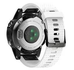 Силіконовий ремінець Primo для годинника Garmin Fenix 5S/5S Plus/6S White - мініатюра 2