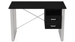 Письмовий стіл із ящиками Ferrum-decor Оскар 750x1200x600 метал Білий ДСП Сосна Кембра 16 мм (FRD-103222) - мініатюра 2