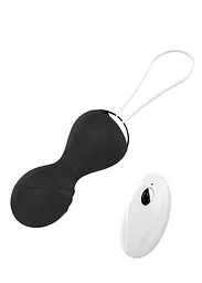 Вагінальні кульки Vibrating Silicone Kegel Balls USB 10 Function / Remote control -Black Boss Series 22-00025 100033