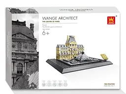 Конструктор Архітектура Wange 3Д Музей Лувр 4213 The Louvre of Paris-France 3D для дітей та дорослих 785 деталей - мініатюра 2