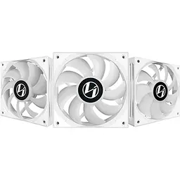 Кулер до корпусу Lian Li ST120-3 Triple White (G99.12ST3W.00) - мініатюра 3