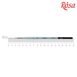 Пензель синтетика кругла лайнер Stream 123/7 № 3 коротка ручка ROSA (4823098516972)