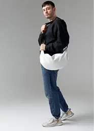 Чоловіча сумка Sambag HOBO BAG-GLOVE Біла 30 х 13 х 8 см (53400008m) - мініатюра 9
