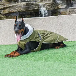 Зимове пальто з флісовим коміром Derby Army Green - мініатюра 2