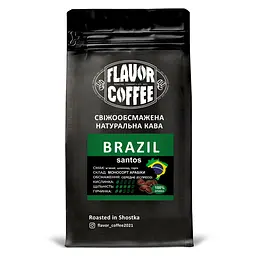 Кава мелена Арабіка Flavor Coffee Бразилія Сантос 250 г