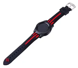 Силіконовий ремінець Primo Dart для годинника Samsung Gear S3 Classic SM-R770/Frontier RM-760 Black Red - мініатюра 3