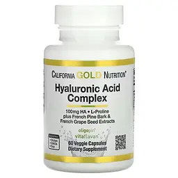 Гіалуронова кислота Hyaluronic Acid Complex 60 капсул California Gold Nutrition vit0006167