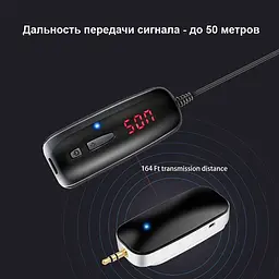 Бездротовий мікрофон для телефону, смартфона петличний Savetek P7-UHF (100672) - мініатюра 4