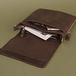 Чоловіча шкіряна сумка SHVIGEL 22х25,5х3-6,5 см sum0012622 - мініатюра 3