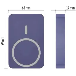 Батарея універсальна EMOS 10000mAh WI1046, 20W, Wireless, blue (B0551BL) - мініатюра 11