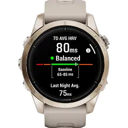 Смарт-годинник Garmin Epix Pro [Gen 2] Sapphire Edition 42mm Soft Gold with Light Sand Band [010-02802-10] [86536] - мініатюра 3