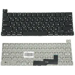 Клавіатура для ноутбука APPLE (MacBook Pro: A2289 (2020)) rus, black, під підсвічування, SMALL Enter (оригінал)