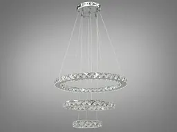 Кришталева світлодіодна LED люстра для високих стель Diasha 7201-6AS