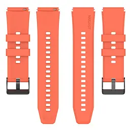 Ремінець для Samsung Galaxy Watch 5 Pro 45mm - помаранчевий ширина кріплення 20мм силікон Watchbands GT (W45-5WB22885024) - мініатюра 5