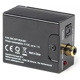 Конвертор Cablexpert Digital to analog audio (DSC-OPT-RCA-001) - мініатюра 5