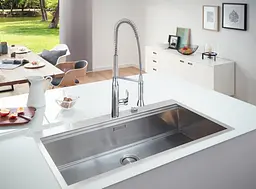 Кухонна мийка Grohe EX Sink K800 31586SD0, Нержавіюча сталь - мініатюра 3