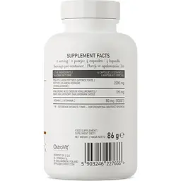 Для суглобів та зв'язок OstroVit Marine Collagen + Hyaluronic Acid + Vitamin C 120 капсул - мініатюра 3
