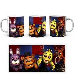 Кухоль GeekLand Five Nights At Freddys П'ять ночей з Фредді Четверо аніматорів FN.02.388 330 мл білий - мініатюра 3