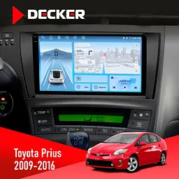 Штатна магнітола Toyota Prius 2009-2016 Black Decker D9-010 6x128, DSP, 4G, 2K Decker (НФ-00005140)