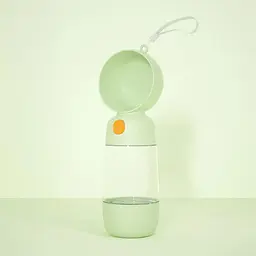 Пляшка-поїлка для собак і кішок Pets Feeder, 2 відділення 400 мл + 185 мл Semi 25,5x9x8 см fit0014744
